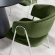 Nella Dining Chair in Moss Green Performance Velvet & Silver Metal (Set of 2)