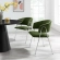 Nella Dining Chair in Moss Green Performance Velvet & Silver Metal (Set of 2)