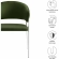 Nella Dining Chair in Moss Green Performance Velvet & Silver Metal (Set of 2)