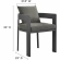 Tahoe 5 Piece Outdoor Round Dining Set in Charcoal Fabric & Gray Aluminum