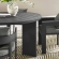 Tahoe 5 Piece Outdoor Round Dining Set in Gray Fabric & Gray Aluminum