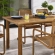 Abacus 7 Piece Outdoor Dining Table Set in Wood Finish Metal & Natural Rattan