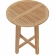 Wellspring 36" Outdoor Bar Table in Natural Finish Teak Wood
