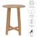 Wellspring 36" Outdoor Bar Table in Natural Finish Teak Wood