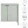 Emmeline 35" 2 Door Scalloped Sideboard Cabinet in Sage Green