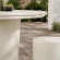 Brion Indoor Outdoor 5 Piece Dining Set in White Concrete