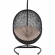 Encase Swing Outdoor Lounge Chair in Poly Rattan with Beige Cushion