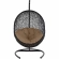 Encase Swing Outdoor Lounge Chair in Poly Rattan with Mocha Cushion