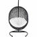 Encase Swing Outdoor Lounge Chair in Poly Rattan with White Cushion