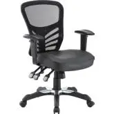 Articulate Office Chair in Black Leatherette