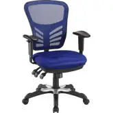 Articulate Adjustable Office Chair in Blue Mesh