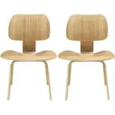 Fathom Dining Chair in Natural Finish Wood (Set of 2)