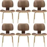 Fathom Dining Chair in Walnut Finish Wood (Set of 6)