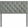 Theodore Queen Headboard in Gray Leatherette