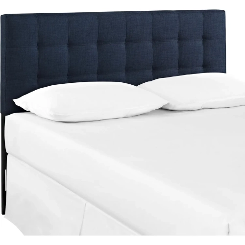 Lily King Fabric Headboard in Tufted Navy