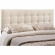 Lily Full Tufted Fabric Headboard in Ivory
