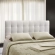 Lily Full Tufted Leatherette Headboard in White