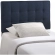 Lily Twin Fabric Headboard in Tufted Navy