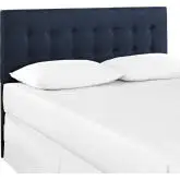 Emily King Fabric Headboard in Tufted Navy