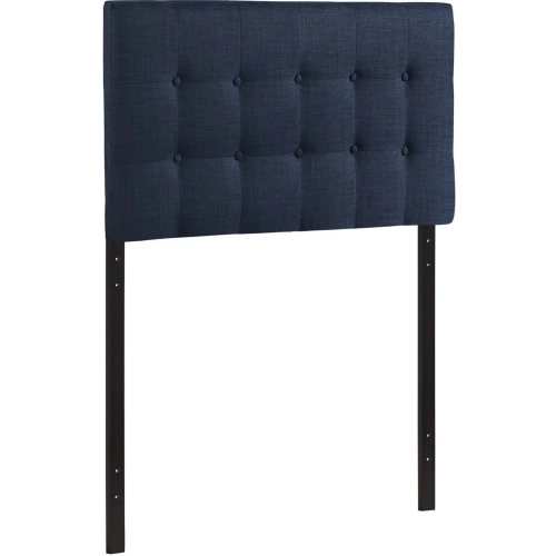 Emily Twin Fabric Headboard in Tufted Navy