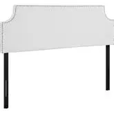 Laura Queen Vinyl Headboard in White