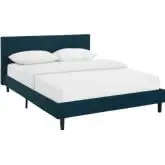 Anya Full Bed in Azure Fabric