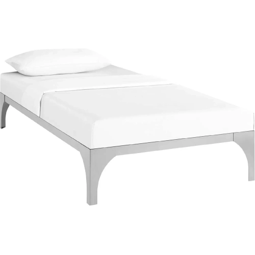 Ollie Twin Bed Frame in Powder Coated Silver Steel