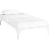 Ollie Twin Bed Frame in Powder Coated White Steel