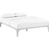 Ollie Full Bed Frame in Powder Coated Silver Steel