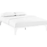 Ollie Full Bed Frame in Powder Coated White Steel