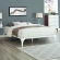 Ollie Queen Bed Frame in Powder Coated White Steel