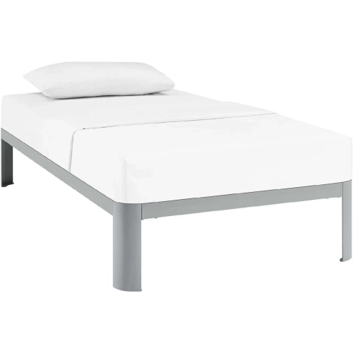 Corinne Twin Bed Frame in Gray Powder Coated Steel