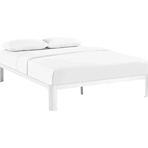 Corinne Full Bed in White Powder Coated Steel