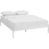 Elsie Full Bed Frame in White Powder Coated Steel