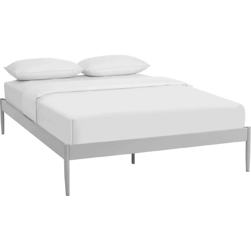 Elsie Queen Bed Frame in Gray Powder Coated Steel