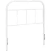 Serena Twin Headboard in Powder Coated White Steel