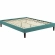 Tessie Queen Fabric Bed Frame with Squared Tapered Legs