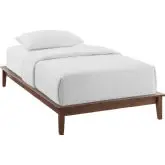 Lodge Twin Platform Bed in Cappuccino Wood