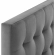Lily Twin Headboard in Tufted Gray Velvet