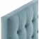 Lily Twin Headboard in Tufted Light Blue Velvet