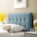 Lily Twin Headboard in Tufted Light Blue Velvet