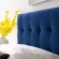 Lily Twin Headboard in Tufted Navy Blue Velvet
