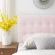 Lily Twin Headboard in Tufted Pink Velvet