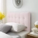 Lily Twin Headboard in Tufted Pink Velvet