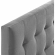 Lily Full Headboard in Tufted Gray Velvet