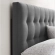 Lily Full Headboard in Tufted Gray Velvet