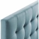 Lily Full Headboard in Tufted Light Blue Velvet