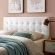 Lily Full Headboard in Tufted White Velvet