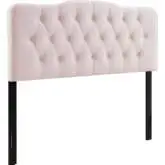 Annabel Full Headboard in Tufted Pink Velvet