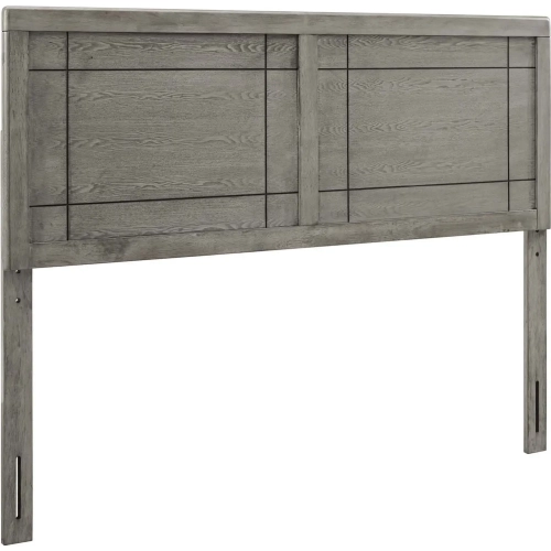 Archie Queen Headboard in Gray Wood